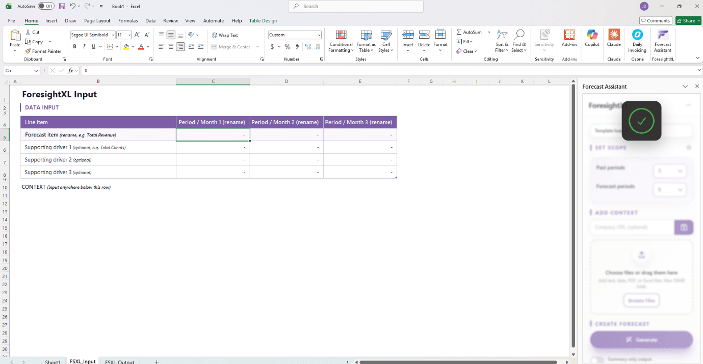 Add context screen for entering a company URL