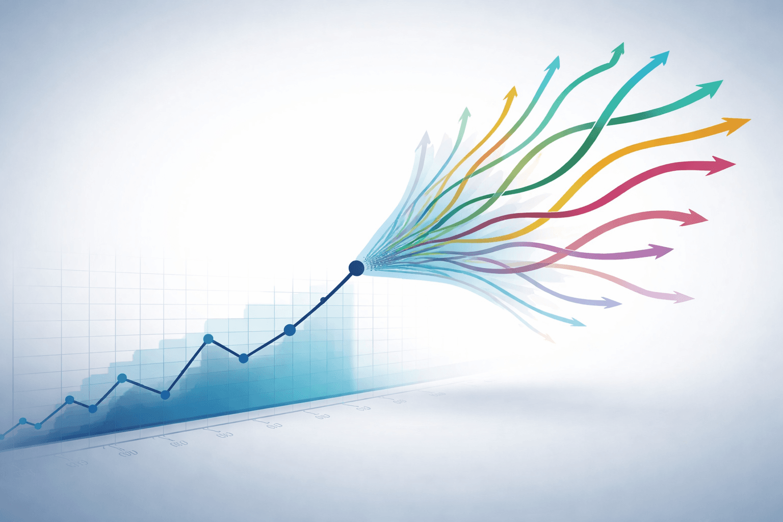 Forecast uncertainty vs accuracy in finance. Structured forecasting in Excel showing ranges and explained variability.